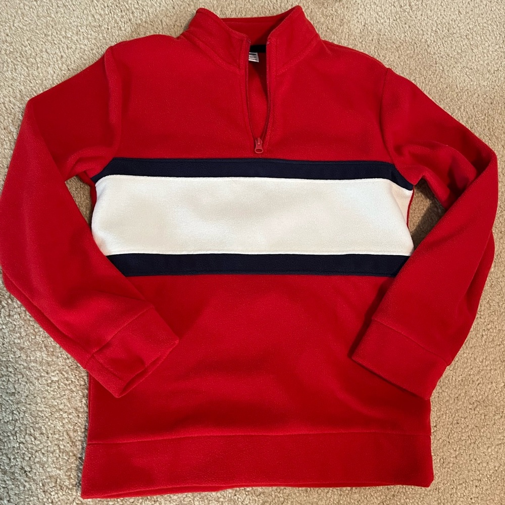 Old Navy red-white-blue fleece